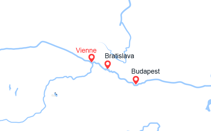 Carte itinéraire croisière Les Capitales Danubiennes (WBU_PP)