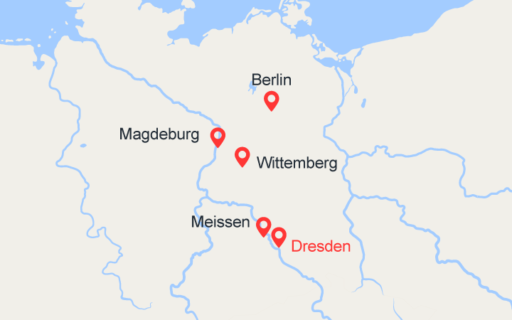 Carte itinéraire croisière Nouvel An sur l'Elbe (DMB_PP)