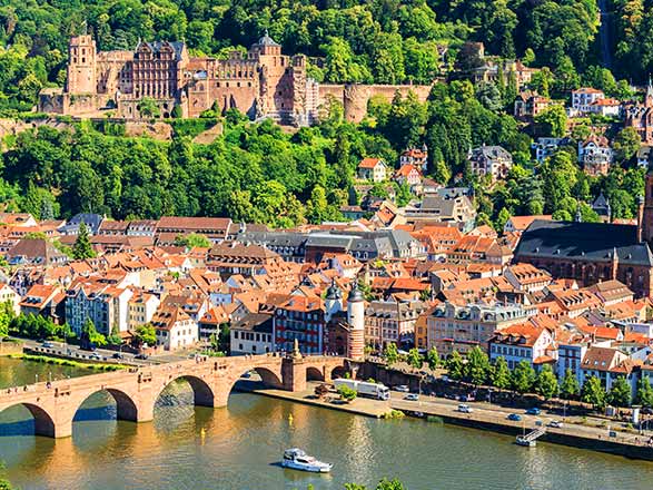 Escale HEIDELBERG - MAYENCE - FRANCFORT (Le Neckar, le Rhin et le Main)